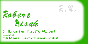 robert misak business card